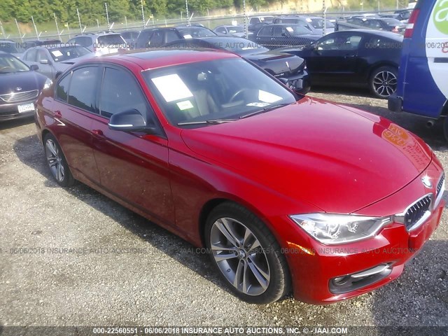 WBA3A9C50CFX59820 - 2012 BMW 335 I RED photo 1