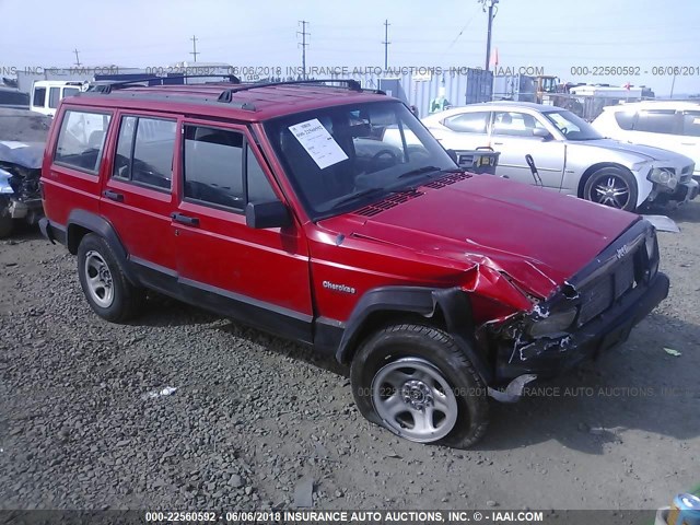 1J4FJ68S6TL323644 - 1996 JEEP CHEROKEE SPORT/CLASSIC წითელი ფოტო 1