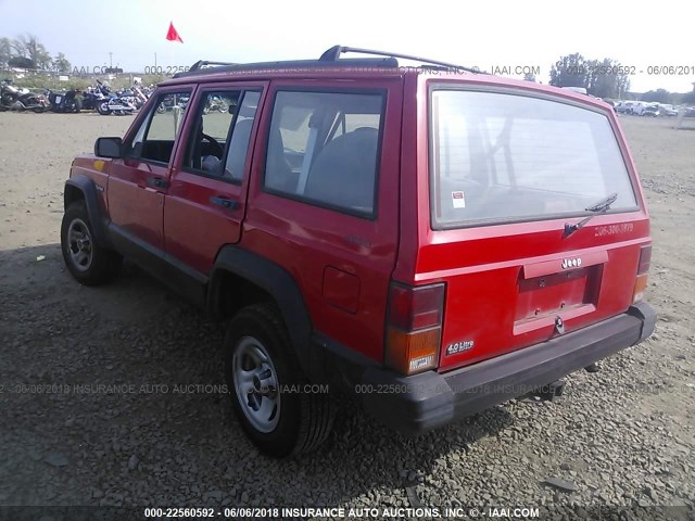 1J4FJ68S6TL323644 - 1996 JEEP CHEROKEE SPORT/CLASSIC წითელი ფოტო 3