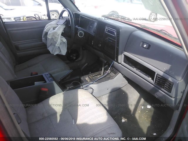 1J4FJ68S6TL323644 - 1996 JEEP CHEROKEE SPORT/CLASSIC წითელი ფოტო 5