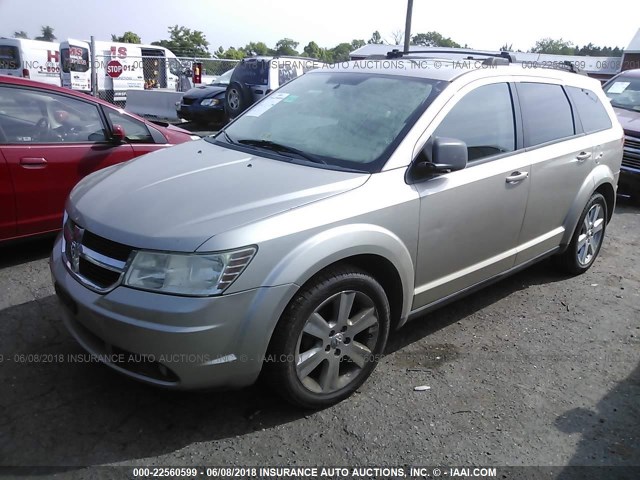 3D4GH57V09T166883 - 2009 DODGE JOURNEY SXT GOLD photo 2