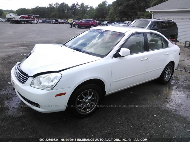 KNAGE123785207588 - 2008 KIA OPTIMA LX/EX WHITE photo 2