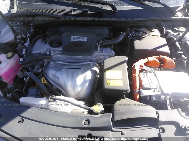 4T1BD1FK8EU115954 - 2014 TOYOTA CAMRY HYBRID/LE/XLE 灰色 照片 10