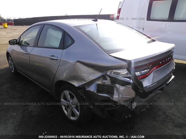 1C3CDFBA7GD694395 - 2016 DODGE DART SXT GRAY photo 3