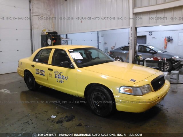 2FAHP71V38X177355 - 2008 FORD CROWN VICTORIA POLICE INTERCEPTOR YELLOW photo 1