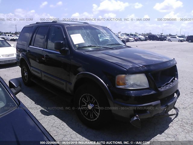 1FMPU17L33LA77484 - 2003 FORD EXPEDITION EDDIE BAUER BLACK photo 1