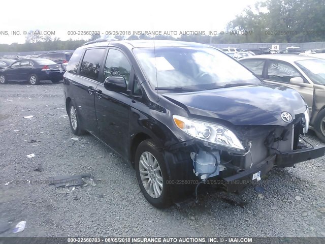 5TDYK3DC3ES470949 - 2014 TOYOTA SIENNA XLE/LIMITED BLACK photo 1