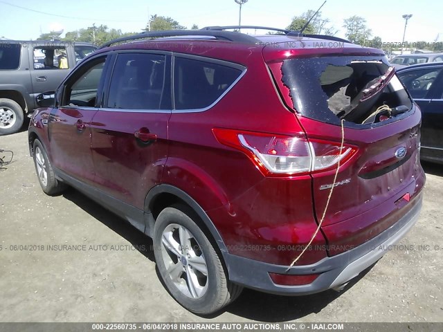 1FMCU0GXXEUA61291 - 2014 FORD ESCAPE SE RED photo 3