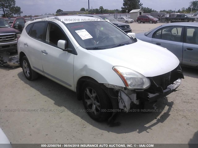 JN8AS5MT6BW169119 - 2011 NISSAN ROGUE S/SV/KROM WHITE photo 1