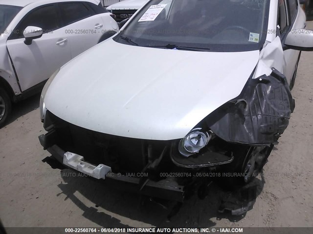 JN8AS5MT6BW169119 - 2011 NISSAN ROGUE S/SV/KROM WHITE photo 6