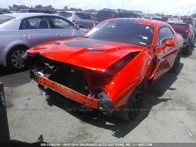 2C3CDZAG8GH296977 - 2016 DODGE CHALLENGER SXT ORANGE photo 2