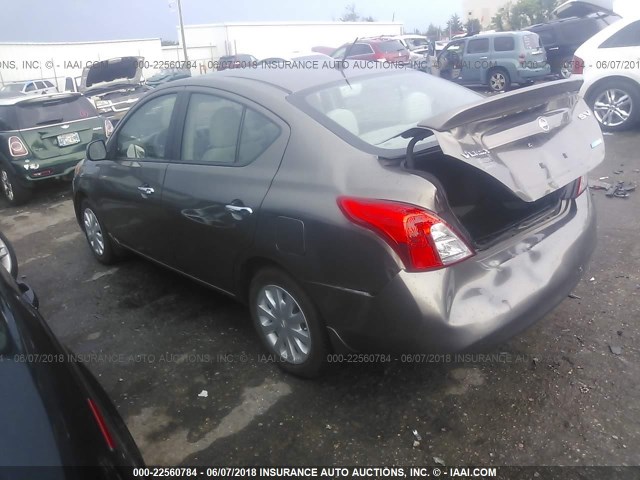 3N1CN7AP4CL905984 - 2012 NISSAN VERSA S/SV/SL GRAY photo 3