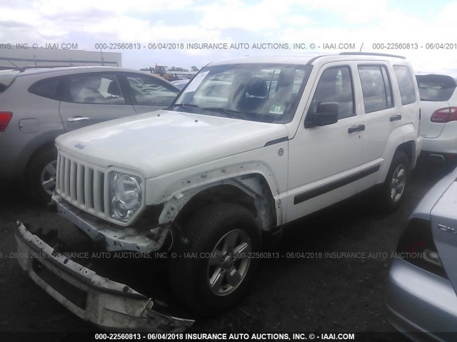 1J4PN2GK2AW179962 - 2010 JEEP LIBERTY SPORT WHITE photo 2