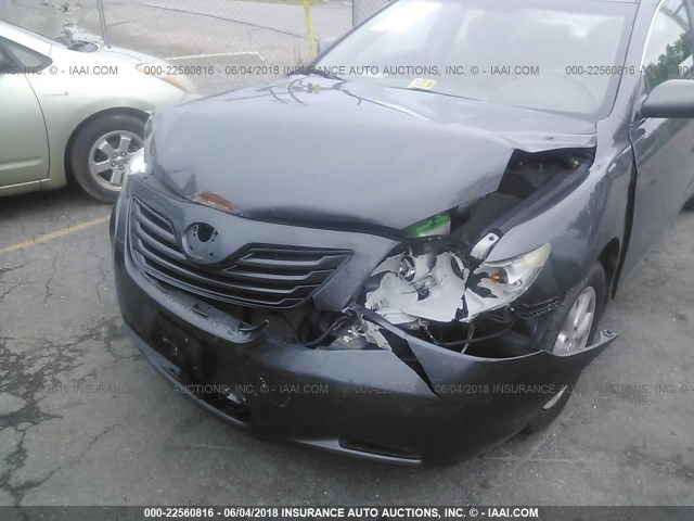 4T1BE46K07U606505 - 2007 TOYOTA CAMRY NEW GENERAT CE/LE/XLE/SE GRAY photo 6