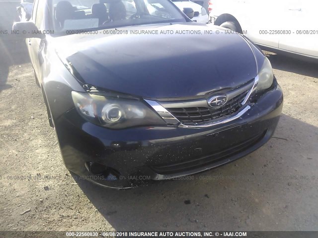 JF1GE61608G521735 - 2008 SUBARU IMPREZA 2.5I GRAY photo 6