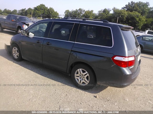 5FNRL38786B049121 - 2006 HONDA ODYSSEY EXL GRAY photo 3