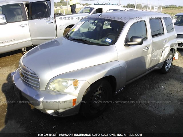 3GNDA13D07S521121 - 2007 CHEVROLET HHR LS SILVER photo 2