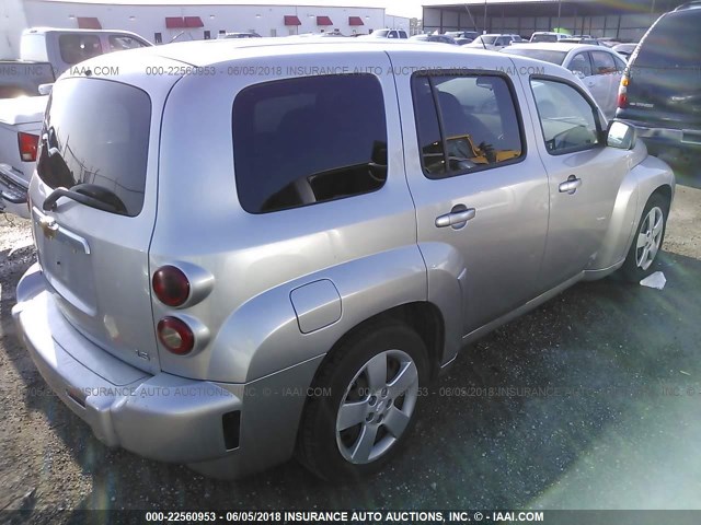 3GNDA13D07S521121 - 2007 CHEVROLET HHR LS SILVER photo 4