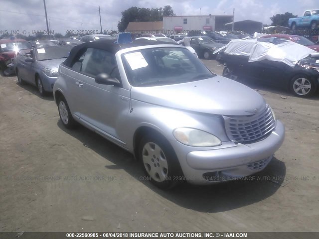 3C3EY45X85T621142 - 2005 CHRYSLER PT CRUISER SILVER photo 1