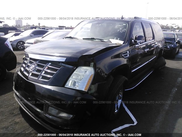 1GYFC66808R206521 - 2008 CADILLAC ESCALADE ESV BLACK photo 2