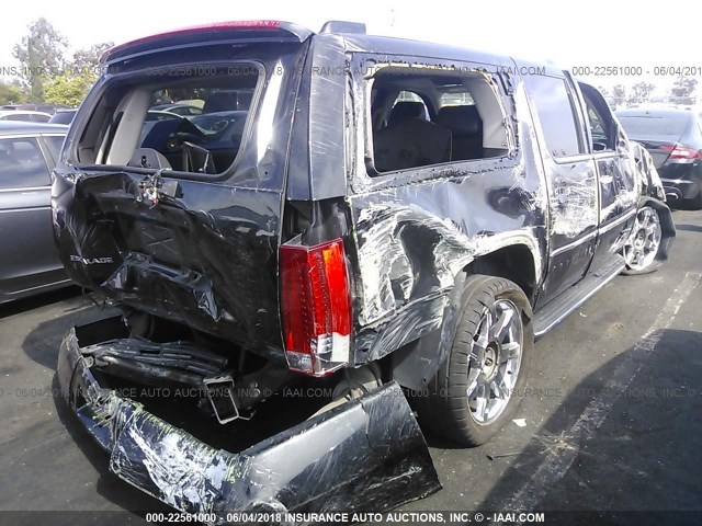 1GYFC66808R206521 - 2008 CADILLAC ESCALADE ESV BLACK photo 4