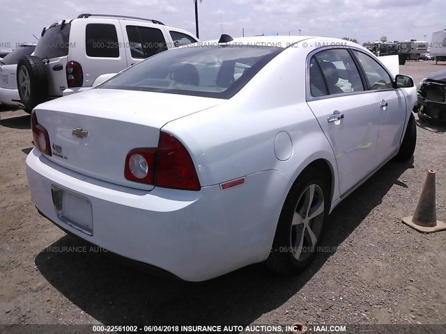 1G1ZC5EU7CF160930 - 2012 CHEVROLET MALIBU 1LT თეთრი ფოტო 4