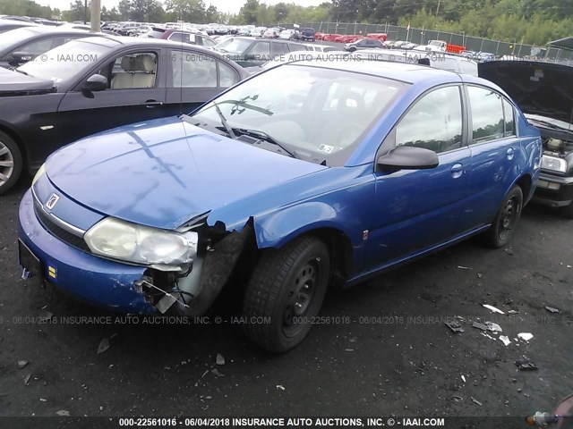 1G8AJ52F04Z193715 - 2004 SATURN ION LEVEL 2 BLUE photo 2