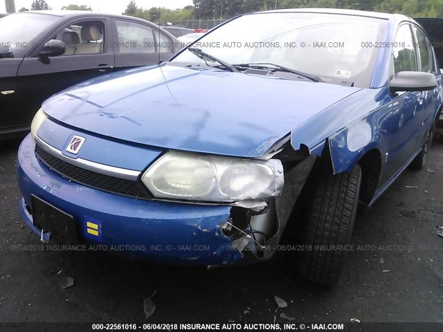 1G8AJ52F04Z193715 - 2004 SATURN ION LEVEL 2 Mavi foto 6