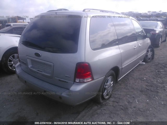 2FMDA52254BA11599 - 2004 FORD FREESTAR SEL SILVER photo 4