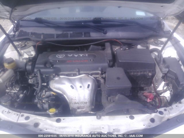 4T1BE46K08U787719 - 2008 TOYOTA CAMRY CE/LE/XLE/SE WHITE photo 10