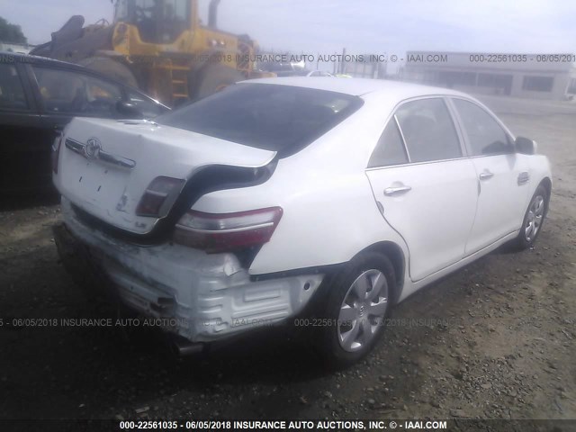 4T1BE46K08U787719 - 2008 TOYOTA CAMRY CE/LE/XLE/SE WHITE photo 4