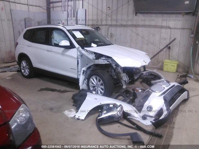 5UXWX9C57F0D57381 - 2015 BMW X3 XDRIVE28I WHITE photo 1