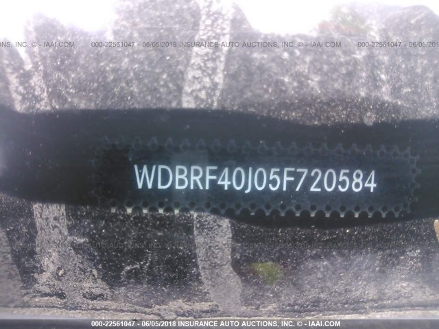 WDBRF40J05F720584 - 2005 MERCEDES-BENZ C 230K SPORT SEDAN WHITE photo 9
