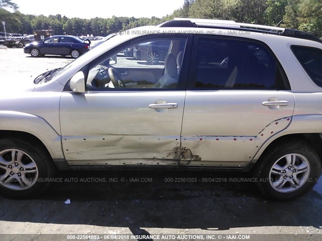 KNDJF723387487197 - 2008 KIA SPORTAGE EX/LX GOLD photo 6