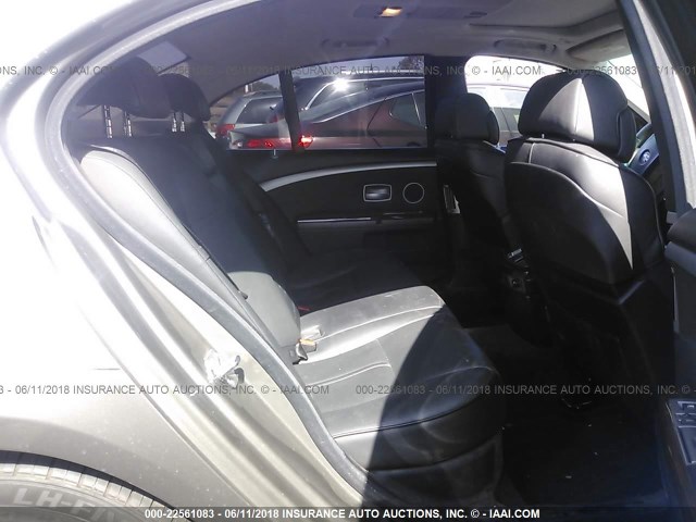 WBAHL83526DT02808 - 2006 BMW 750 I GRAY photo 8