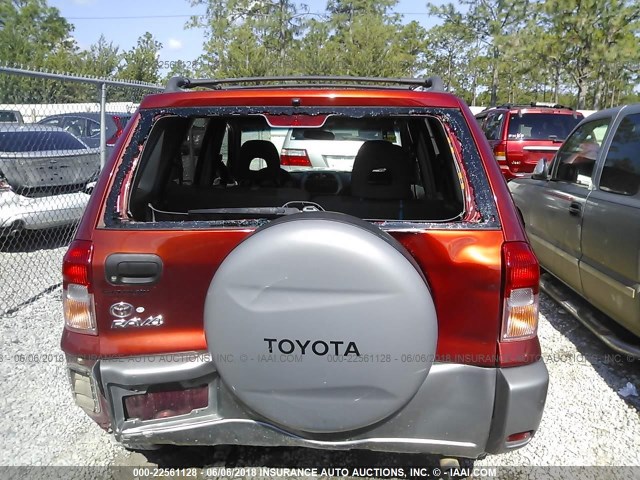 JTEGH20V520080246 - 2002 TOYOTA RAV4 Czerwony zdjęcie 6