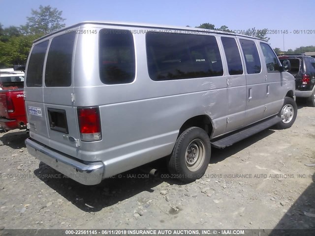 1FBSS3BL4CDA98639 - 2012 FORD ECONOLINE E350 SUPER DUTY WAGON GRAY photo 4