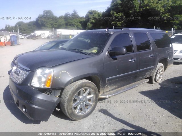 1GKS2MEF5BR202763 - 2011 GMC YUKON XL DENALI GRAY photo 2