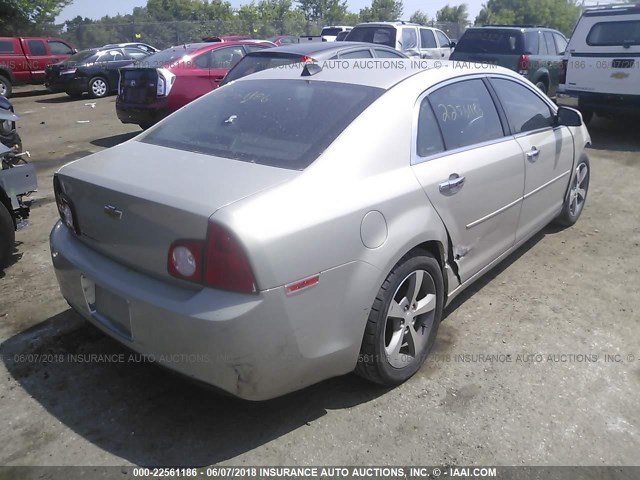 1G1ZC5E0XCF134268 - 2012 CHEVROLET MALIBU 1LT 金色 照片 4