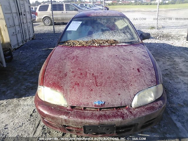 1G1JC524917243798 - 2001 CHEVROLET CAVALIER CNG MAROON photo 6