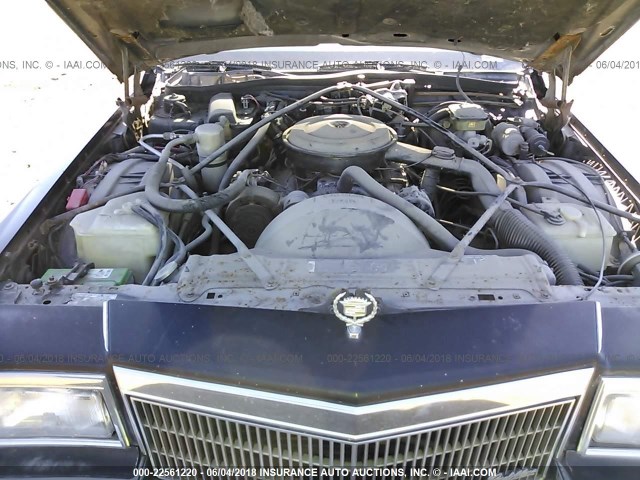 1G6DW54E3MR719668 - 1991 CADILLAC BROUGHAM Dark Blue photo 10