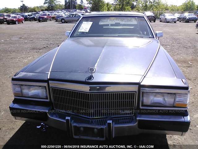 1G6DW54E3MR719668 - 1991 CADILLAC BROUGHAM Dark Blue photo 6