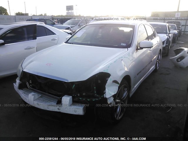 JNKAY01E38M603244 - 2008 INFINITI M35 SPORT WHITE photo 2