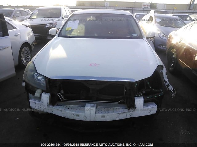 JNKAY01E38M603244 - 2008 INFINITI M35 SPORT WHITE photo 6