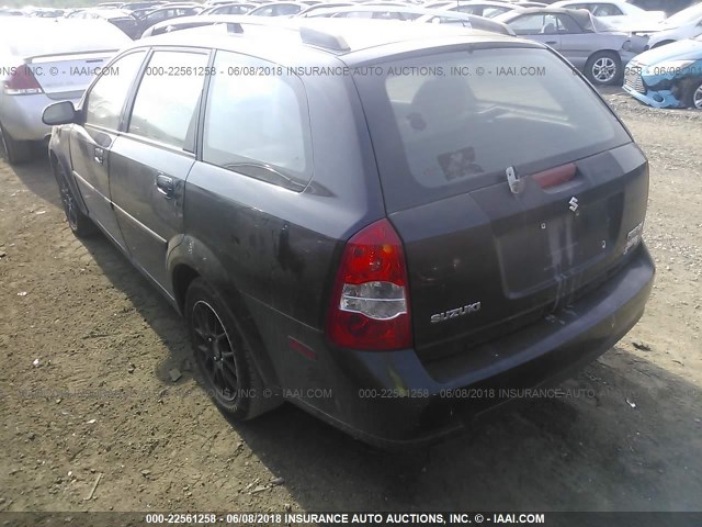 KL5JD86Z15K145210 - 2005 SUZUKI FORENZA S BLACK photo 3