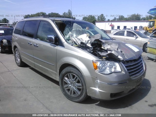 2A8HR64X38R753986 - 2008 CHRYSLER TOWN & COUNTRY LIMITED TAN photo 1