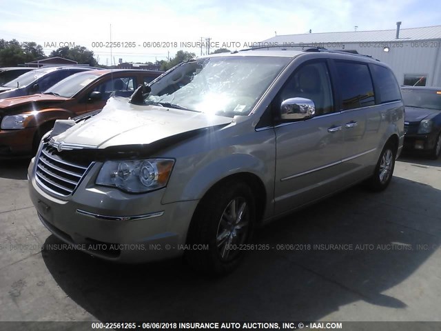 2A8HR64X38R753986 - 2008 CHRYSLER TOWN & COUNTRY LIMITED TAN photo 2