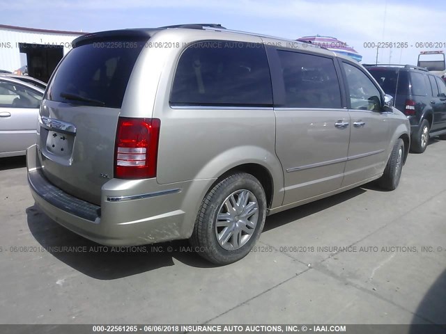 2A8HR64X38R753986 - 2008 CHRYSLER TOWN & COUNTRY LIMITED TAN photo 4
