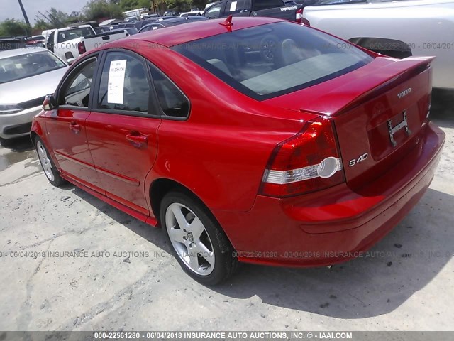 YV1MH682X52077760 - 2005 VOLVO S40 T5 RED photo 3