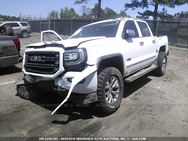 3GTU2MECXGG292770 - 2016 GMC SIERRA K1500 SLE WHITE photo 2